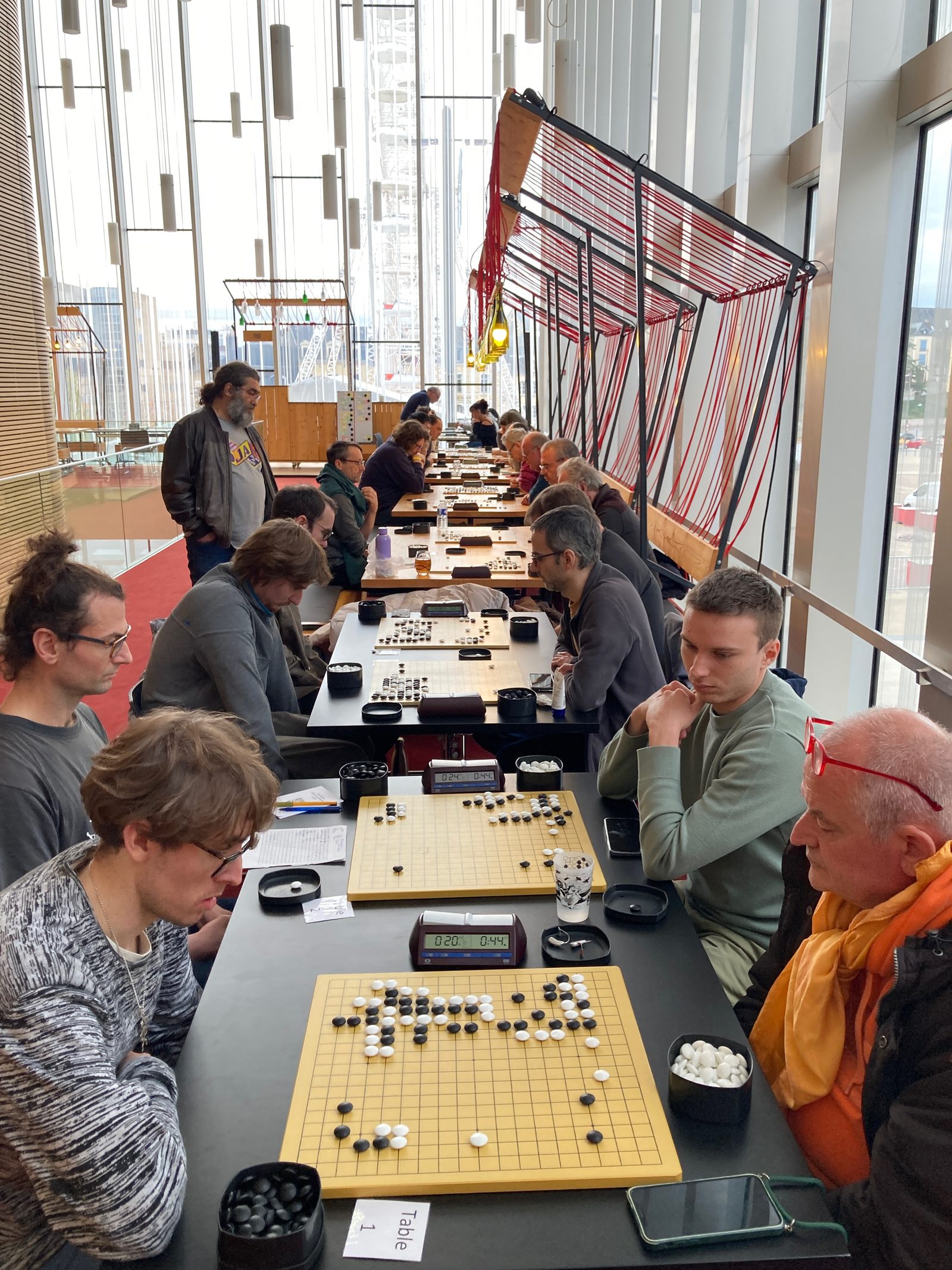 Le tournoi de go pendant l'édition 2024 (photo : DJAM – Les Heures Ludiques)
