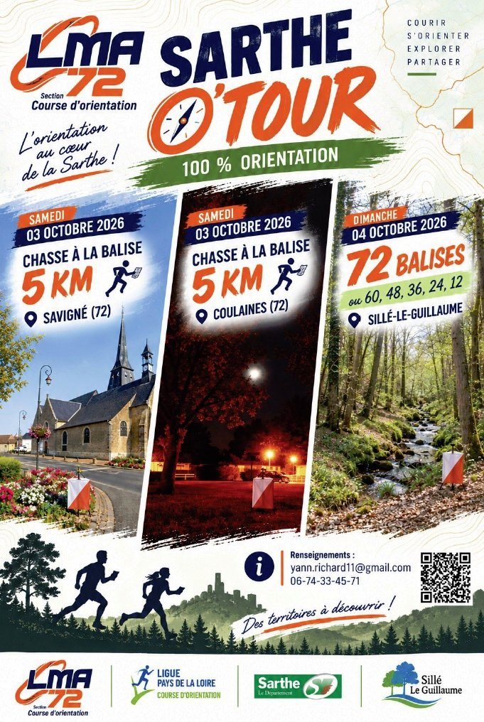 Sarthe O'Tour : week-end de course d'orientation