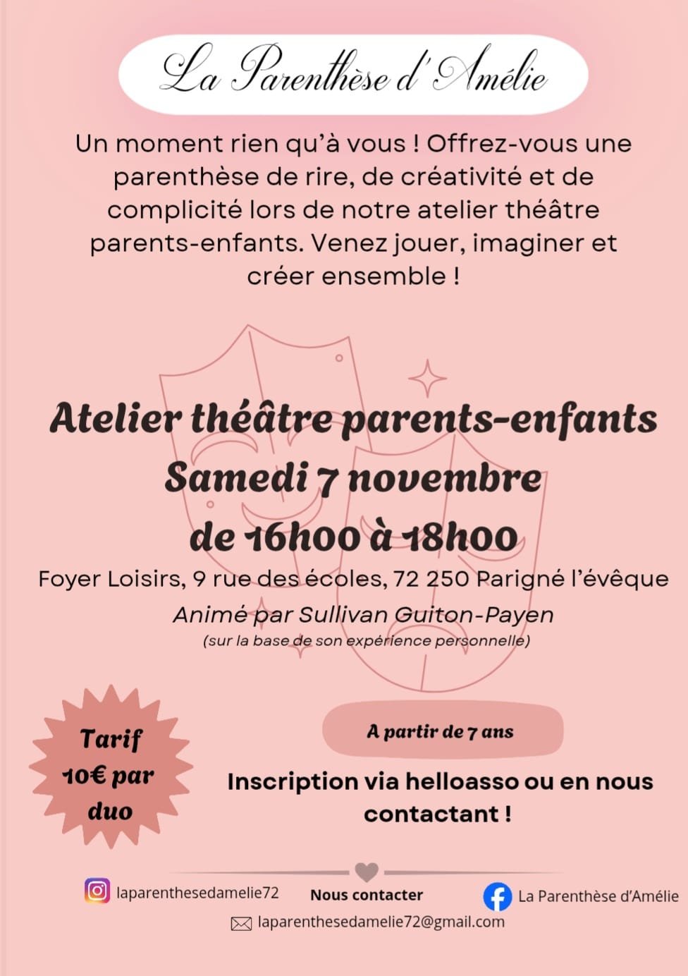 Atelier théâtre parents-enfants