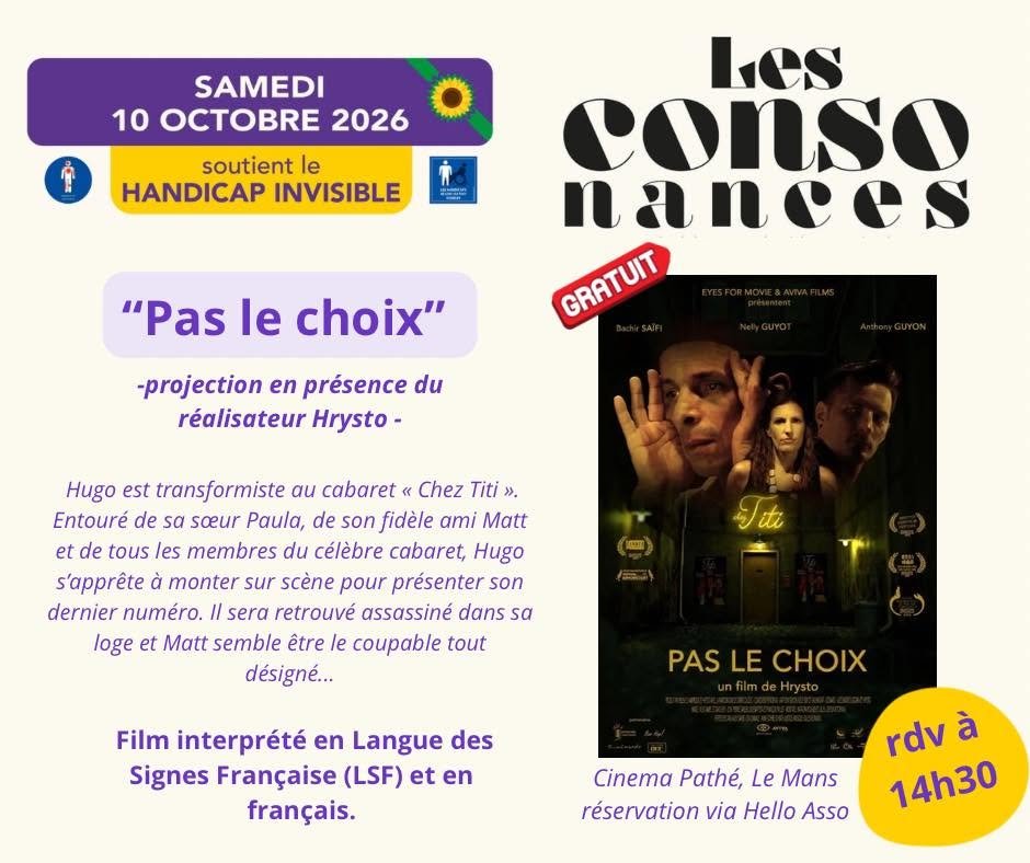 « Pas le choix » — projection en présence du réalisateur (festival Les Consonances)