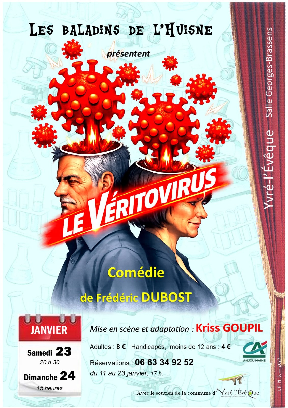 Le véritovirus de Frédéric Dubost par les Baladins de l'Huisne