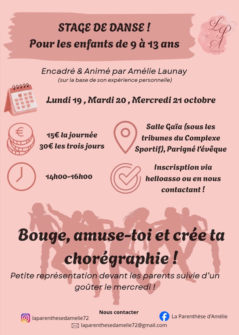 Stage de danse 9-13 ans
